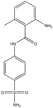 2-amino-6-methyl-N-(4-sulfamoylphenyl)benzamide 结构式