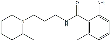 2-amino-6-methyl-N-[3-(2-methylpiperidin-1-yl)propyl]benzamide 结构式