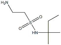 2-amino-N-(1,1-dimethylpropyl)ethanesulfonamide 结构式