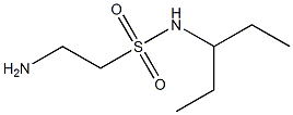 2-amino-N-(1-ethylpropyl)ethanesulfonamide 结构式