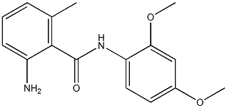 2-amino-N-(2,4-dimethoxyphenyl)-6-methylbenzamide 结构式