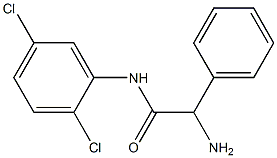 2-amino-N-(2,5-dichlorophenyl)-2-phenylacetamide 结构式