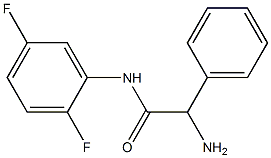 2-amino-N-(2,5-difluorophenyl)-2-phenylacetamide 结构式