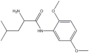 2-amino-N-(2,5-dimethoxyphenyl)-4-methylpentanamide 结构式