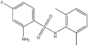 2-amino-N-(2,6-dimethylphenyl)-4-fluorobenzene-1-sulfonamide 结构式