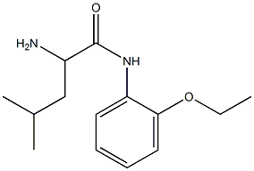 2-amino-N-(2-ethoxyphenyl)-4-methylpentanamide 结构式