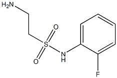 2-amino-N-(2-fluorophenyl)ethanesulfonamide 结构式