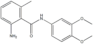 2-amino-N-(3,4-dimethoxyphenyl)-6-methylbenzamide 结构式