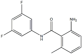 2-amino-N-(3,5-difluorophenyl)-6-methylbenzamide 结构式