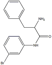 2-amino-N-(3-bromophenyl)-3-phenylpropanamide 结构式