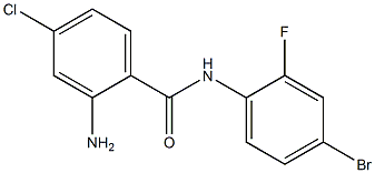 2-amino-N-(4-bromo-2-fluorophenyl)-4-chlorobenzamide 结构式