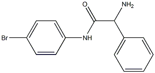 2-amino-N-(4-bromophenyl)-2-phenylacetamide 结构式