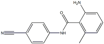 2-amino-N-(4-cyanophenyl)-6-methylbenzamide 结构式