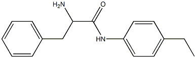 2-amino-N-(4-ethylphenyl)-3-phenylpropanamide 结构式