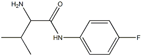 2-amino-N-(4-fluorophenyl)-3-methylbutanamide 结构式