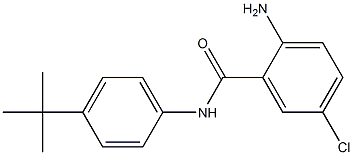 2-amino-N-(4-tert-butylphenyl)-5-chlorobenzamide 结构式