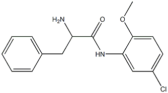 2-amino-N-(5-chloro-2-methoxyphenyl)-3-phenylpropanamide 结构式