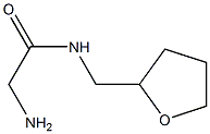 2-amino-N-(tetrahydrofuran-2-ylmethyl)acetamide 结构式