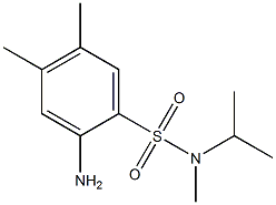 2-amino-N,4,5-trimethyl-N-(propan-2-yl)benzene-1-sulfonamide 结构式