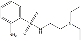 2-amino-N-[2-(diethylamino)ethyl]benzenesulfonamide 结构式