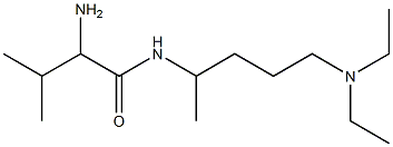 2-amino-N-[4-(diethylamino)-1-methylbutyl]-3-methylbutanamide 结构式