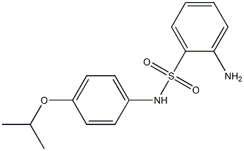 2-amino-N-[4-(propan-2-yloxy)phenyl]benzene-1-sulfonamide 结构式