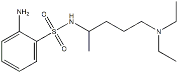 2-amino-N-[5-(diethylamino)pentan-2-yl]benzene-1-sulfonamide 结构式