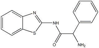 2-amino-N-1,3-benzothiazol-2-yl-2-phenylacetamide 结构式