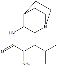 2-amino-N-1-azabicyclo[2.2.2]oct-3-yl-4-methylpentanamide 结构式