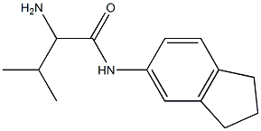 2-amino-N-2,3-dihydro-1H-inden-5-yl-3-methylbutanamide 结构式