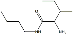 2-amino-N-butyl-3-methylpentanamide 结构式