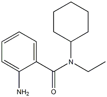 2-amino-N-cyclohexyl-N-ethylbenzamide 结构式