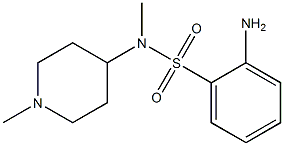 2-amino-N-methyl-N-(1-methylpiperidin-4-yl)benzenesulfonamide 结构式