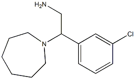 2-azepan-1-yl-2-(3-chlorophenyl)ethanamine 结构式