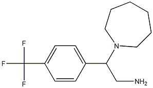 2-azepan-1-yl-2-[4-(trifluoromethyl)phenyl]ethanamine 结构式