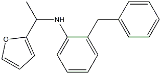 2-benzyl-N-[1-(furan-2-yl)ethyl]aniline 结构式
