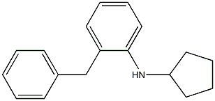 2-benzyl-N-cyclopentylaniline 结构式