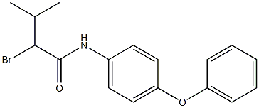 2-bromo-3-methyl-N-(4-phenoxyphenyl)butanamide 结构式