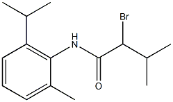 2-bromo-3-methyl-N-[2-methyl-6-(propan-2-yl)phenyl]butanamide 结构式
