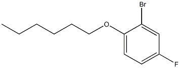 2-bromo-4-fluoro-1-(hexyloxy)benzene 结构式