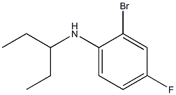 2-bromo-4-fluoro-N-(pentan-3-yl)aniline 结构式