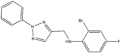 2-bromo-4-fluoro-N-[(2-phenyl-2H-1,2,3-triazol-4-yl)methyl]aniline 结构式