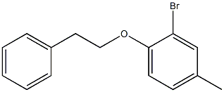 2-bromo-4-methyl-1-(2-phenylethoxy)benzene 结构式