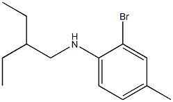 2-bromo-N-(2-ethylbutyl)-4-methylaniline 结构式