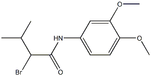 2-bromo-N-(3,4-dimethoxyphenyl)-3-methylbutanamide 结构式