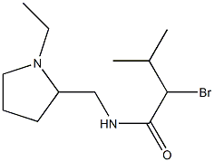 2-bromo-N-[(1-ethylpyrrolidin-2-yl)methyl]-3-methylbutanamide 结构式