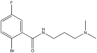 2-bromo-N-[3-(dimethylamino)propyl]-5-fluorobenzamide 结构式
