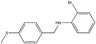 2-bromo-N-{[4-(methylsulfanyl)phenyl]methyl}aniline 结构式