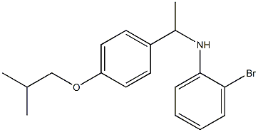 2-bromo-N-{1-[4-(2-methylpropoxy)phenyl]ethyl}aniline 结构式