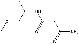 2-carbamothioyl-N-(1-methoxypropan-2-yl)acetamide 结构式